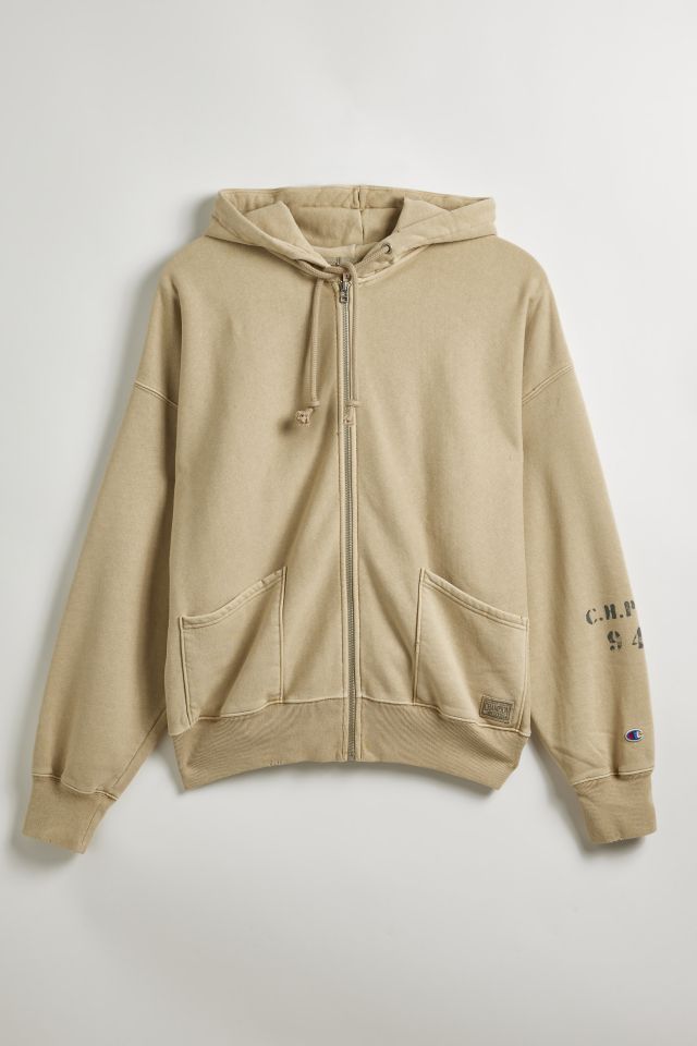 Champion reverse weave hoodie sweatshirt sales in taupe