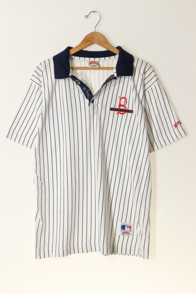 Boston Red Sox Striped Polo Shirt 