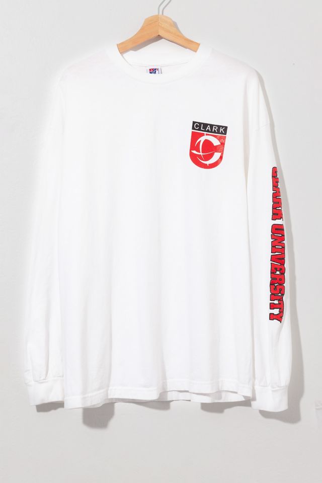 Vintage 1990s Clark University Long Sleeve Graphic T-Shirt | Urban ...