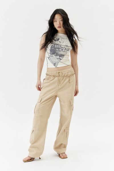 Shop Guess Originals S Uo Exclusive Utility Cargo Pant In Tan, Women's At Urban Outfitters