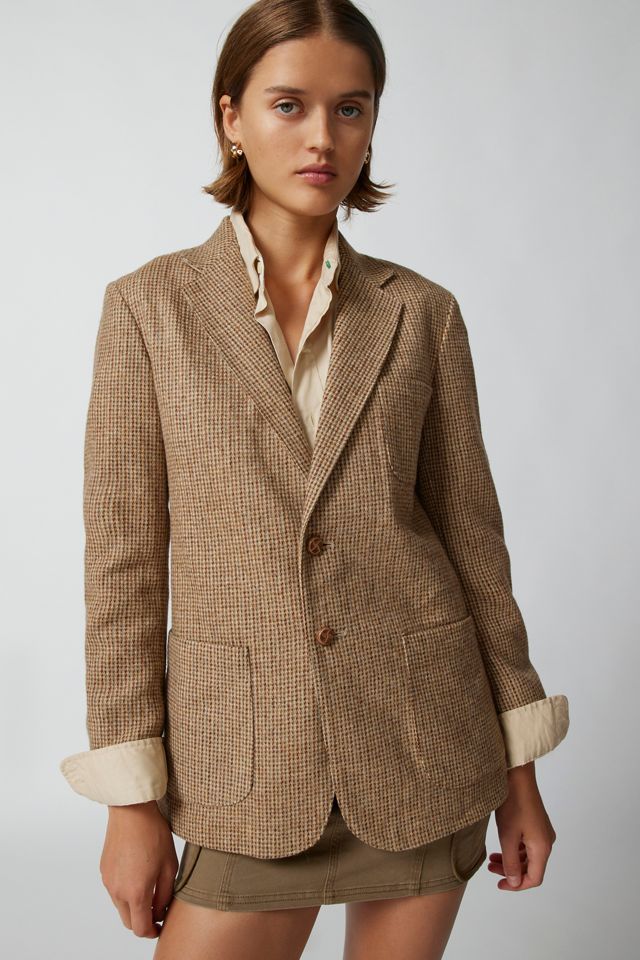 Harris Tweed Jacket | Grey w/ Cinnamon Check 