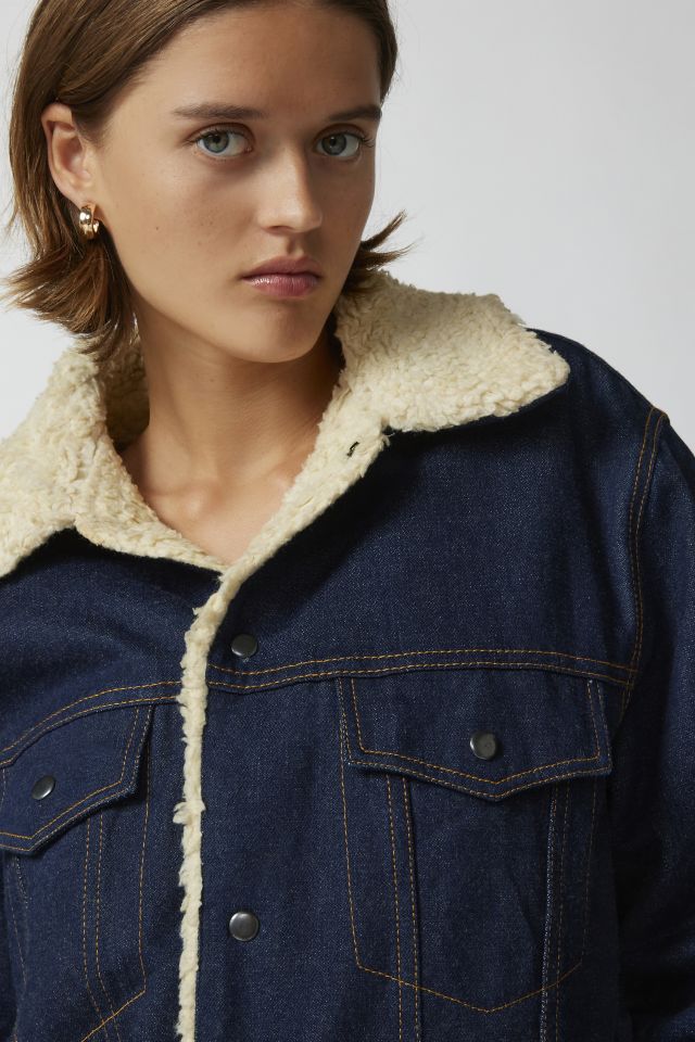 Urban Renewal Vintage Fleece Lined Denim Jacket #4