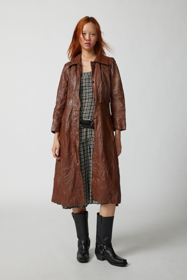 Urban Renewal Vintage Leather Trench Jacket