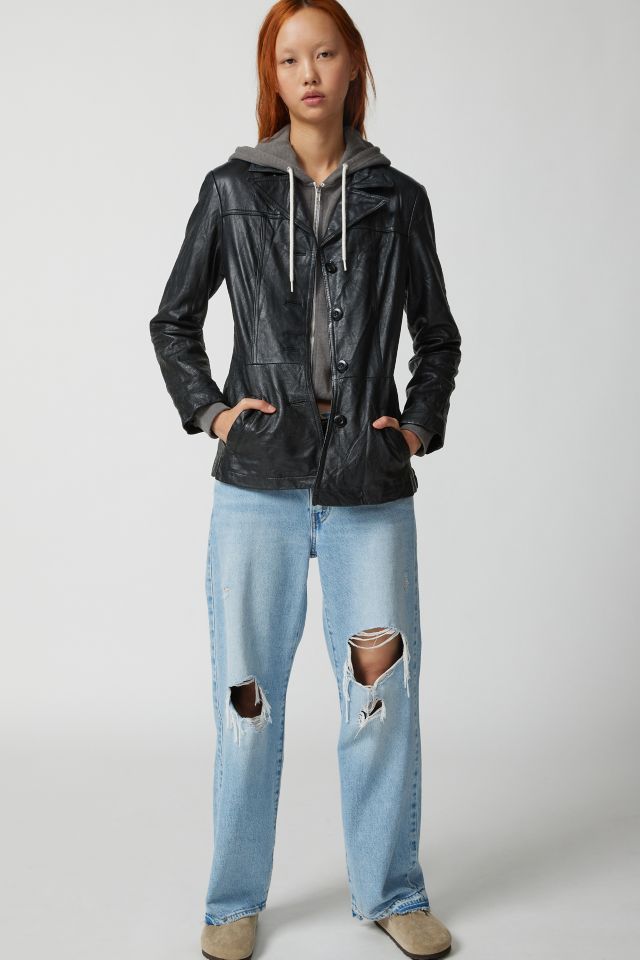 Blazer en Cuir Vintage Urban Renewal #3