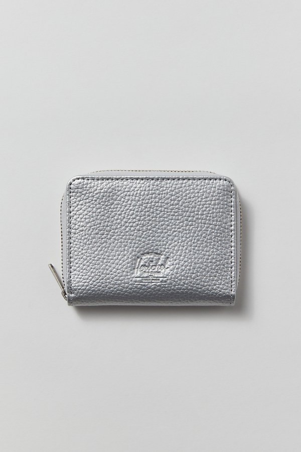 Herschel Supply Co. Tyler Vegan Leather Wallet In Silver, Women's At Urban Outfitters In Metallic