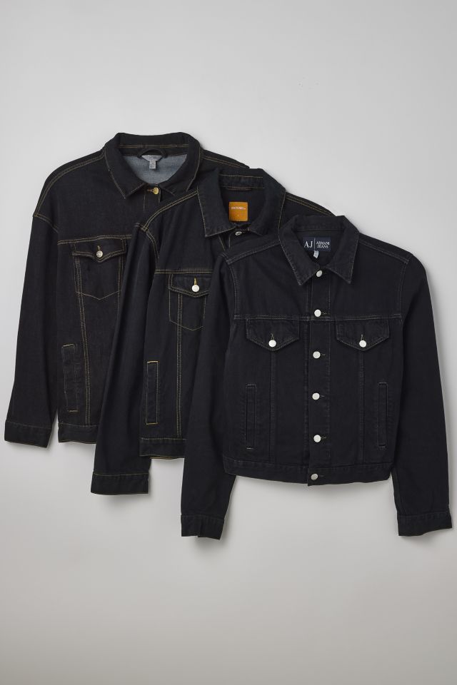 Black jean jacket urban outfitters sale