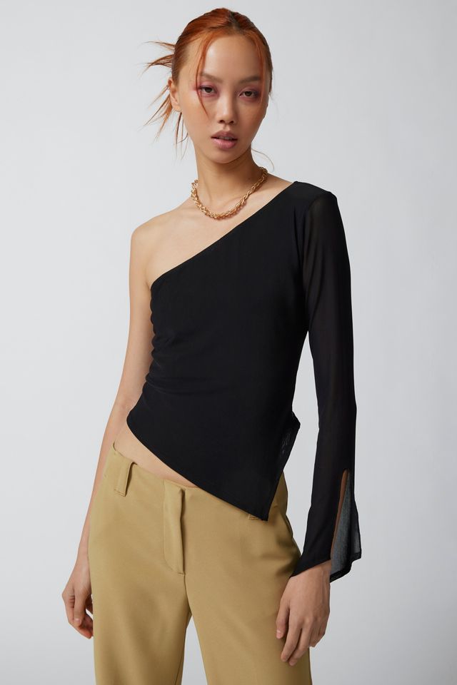 Silence + Noise Love Ya Lots One-Shoulder Top #1