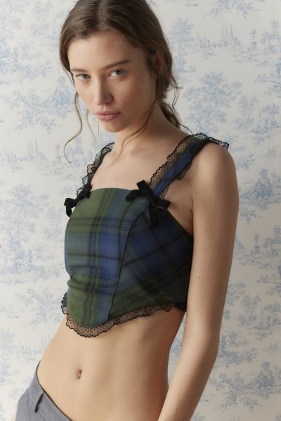 Shop the X-girl Plaid Bustier Top - Real Girls' Streetwear at X-girl Online  Store