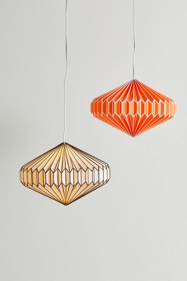 Luminaire suspendu de style lanterne en papier Wes Wide #4