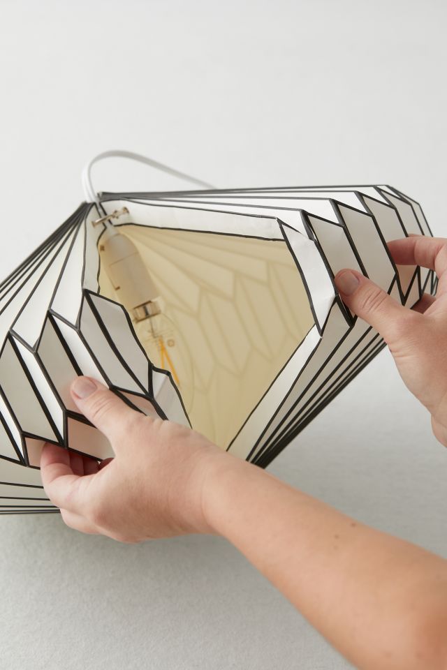 Luminaire suspendu de style lanterne en papier Wes Wide #5