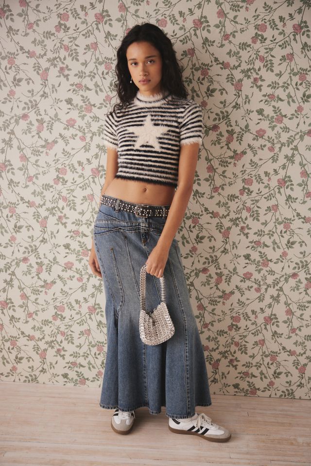Kimchi Blue Amelia Fuzzy Short Sleeve Sweater #1
