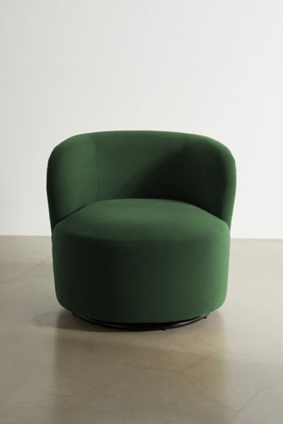 Urban Outfitters Maddie Swivel Chair In Dark Green