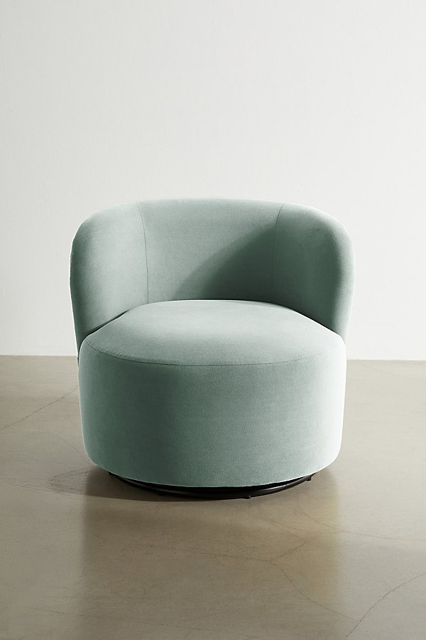 Urban Outfitters Maddie Swivel Chair In Blue