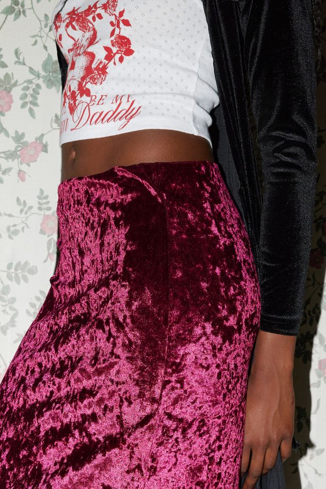 Velvet skirt outlet urban outfitters