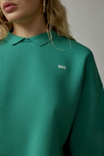 BDG Collared Pullover Sweatshirt