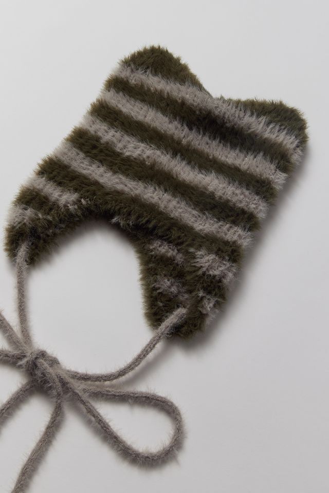 Tuque à rabats sur les oreilles à rayures et animaux #2