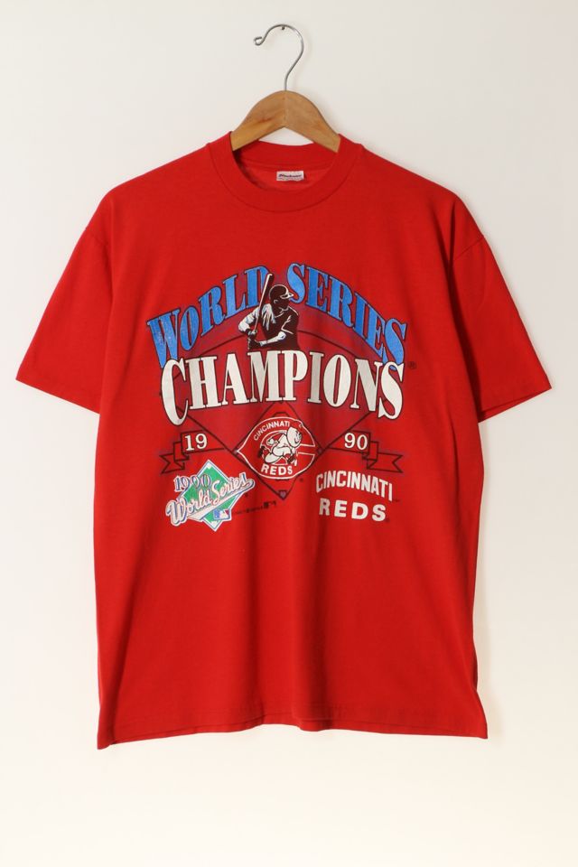 Sports / College Vintage MLB Cincinnati Reds World Champions Tee Shirt 1990 Small Made in USA