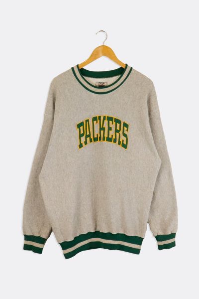 deadmansupplyco Vintage Packers Logo with 'Packers' Text (Yellow) Crewneck Sweatshirt