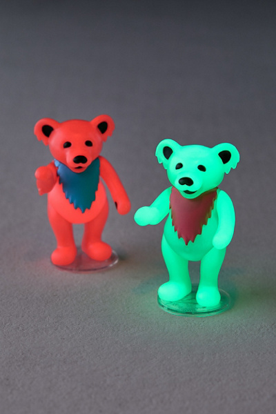 Super7 Reaction Grateful Dead W3 Dancing Bears Stealie Blue (Glow in