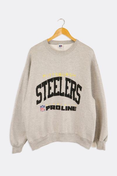 Vintage Pro Player NFL Pittsburgh Steelers Embroidered Sweatshirt XL Made  In USA