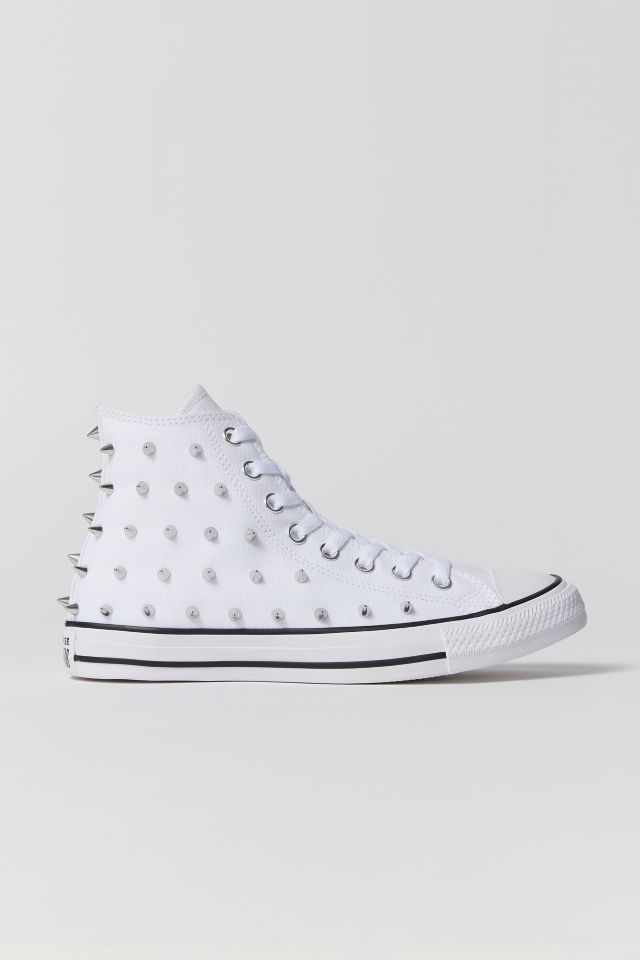 Grey sales studded converse