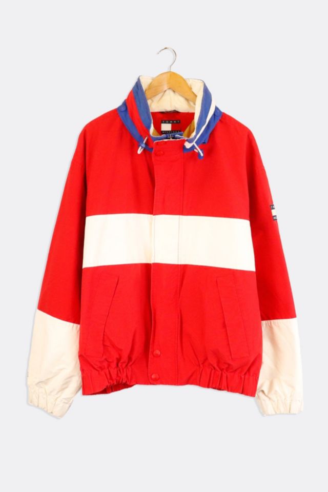 Vintage Tommy Hilfiger Full Zip Color Block Rain Jacket | Urban