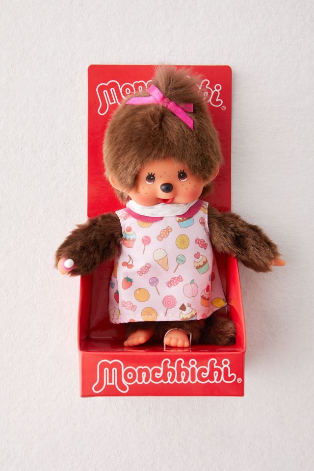 Monchhichi - Peluche Monchhichi Garçon Bavoir Marinière 20 cm