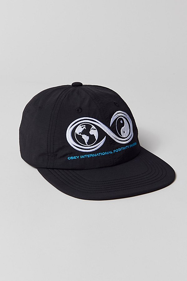 Shop Obey Posi Division 6-panel Hat In Black, Men's At Urban Outfitters