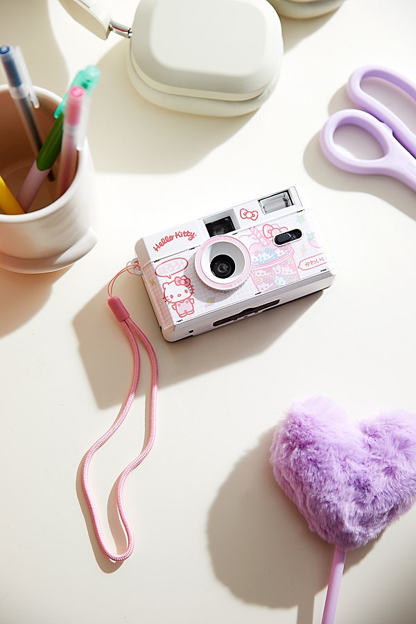 Sanrio Hello Kitty Strawberry Shake 35mm Camera In Pink At Urban Outfitters