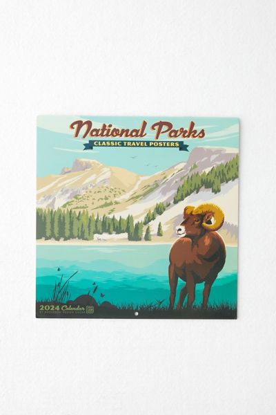 National Parks 2024 Wall Calendar Urban Outfitters Canada   86792439 095 B