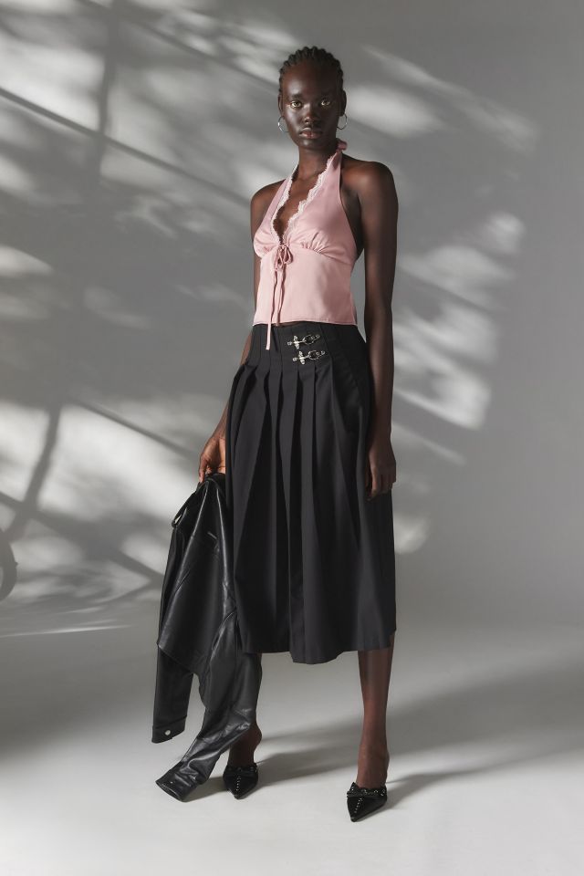 Motel Mutsuki Satin Halter Top #1