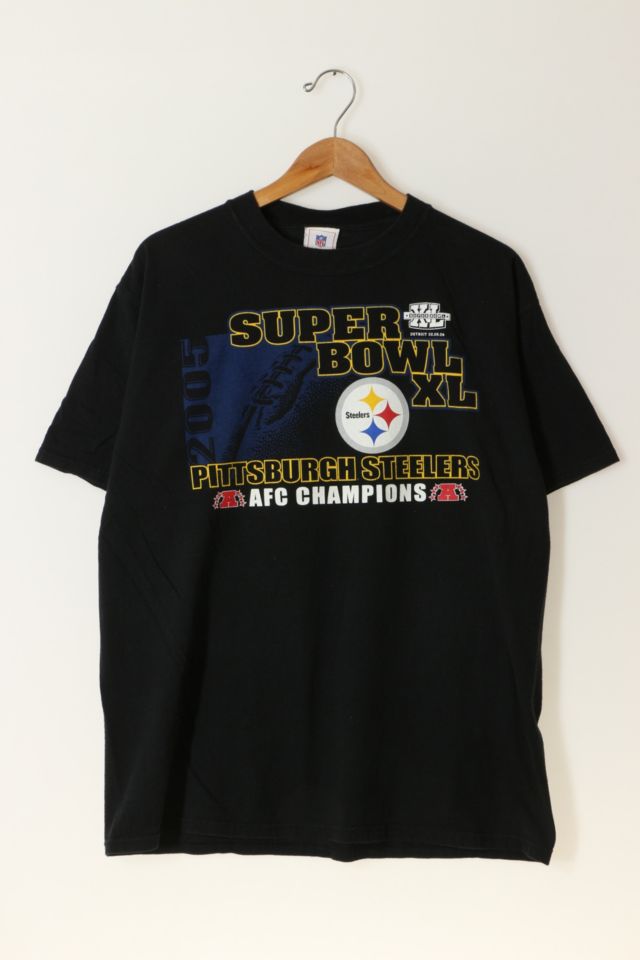 Vintage NFL Super Bowl 40 Pittsburgh Steelers AFC Champions T-shirt