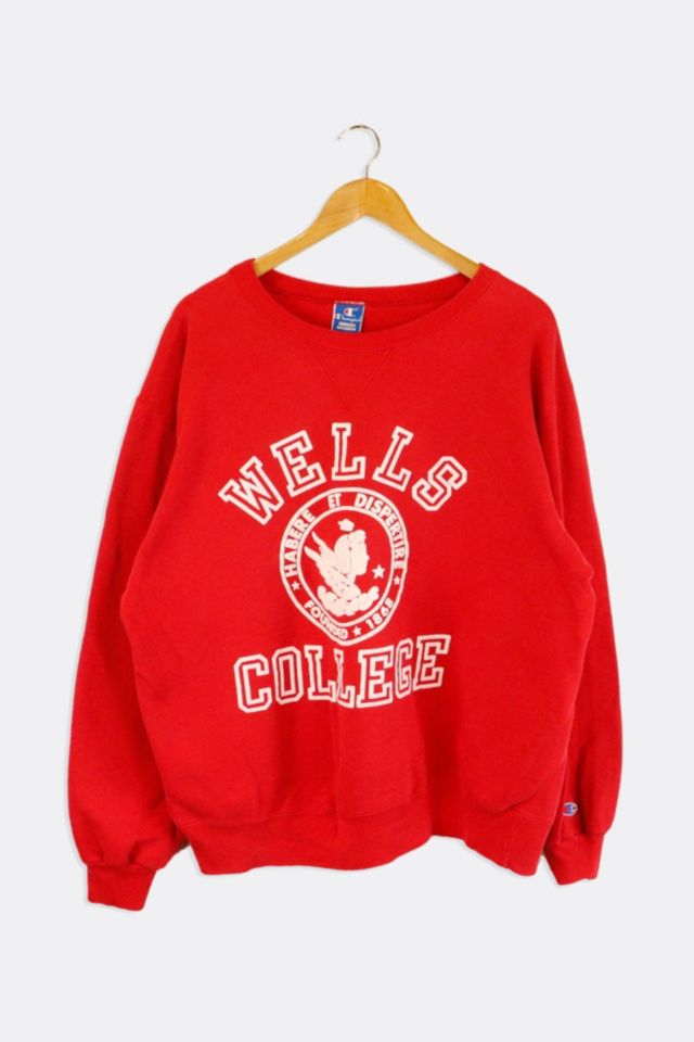 Vintage Wells College Puffy Vinyl Logo And Lettered | Urban Outfitters