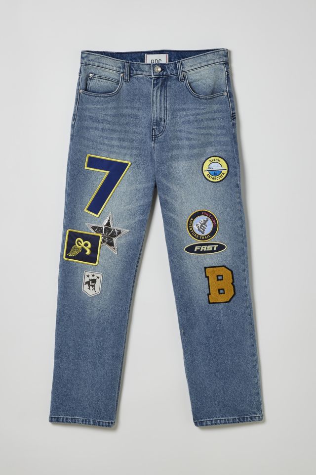 Jean ample de skate à plusieurs patchs BDG #1