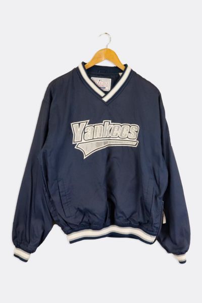 Vintage Starter New York Yankees Vneck Pullover Jacket sz Xl