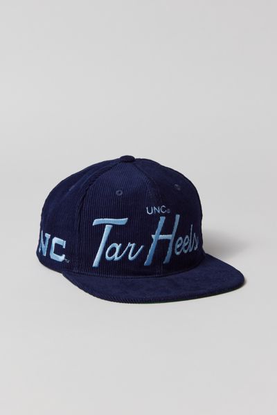 Mitchell & Ness University Of North Carolina Tar Heels Cord Snapback Hat In Navy, Men's At Urban Outfitters