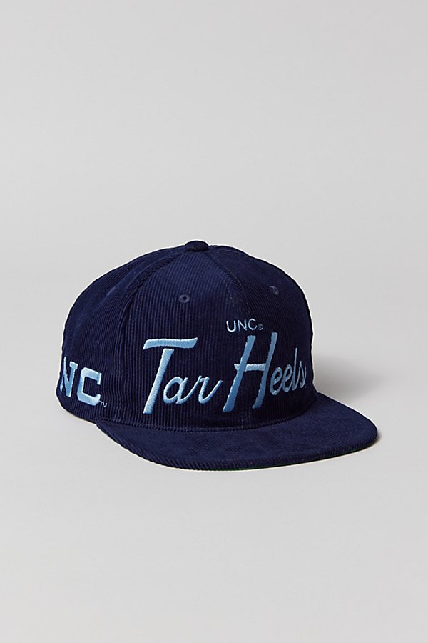 Mitchell & Ness University Of North Carolina Tar Heels Cord Snapback Hat In Navy, Men's At Urban Outfitters