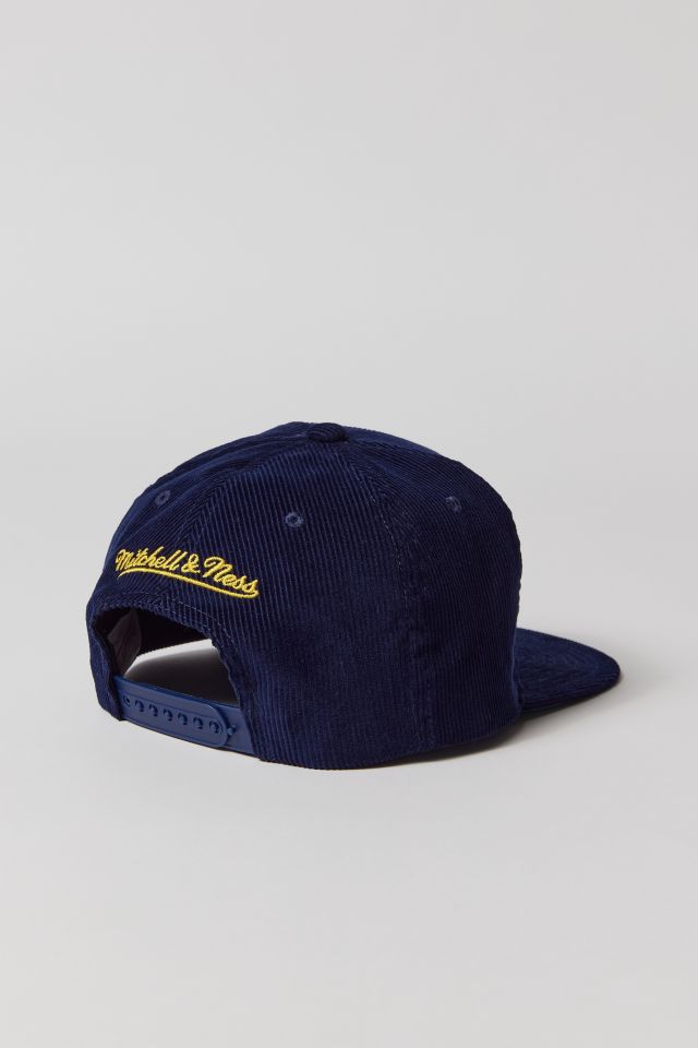 Mitchell & Ness University Of Michigan Wolverines Cord Snapback Hat #1