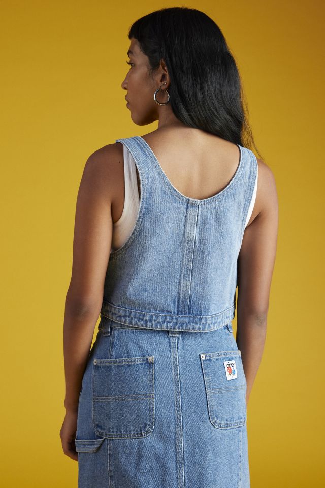 OBEY Denim Overall Cropped Top #3