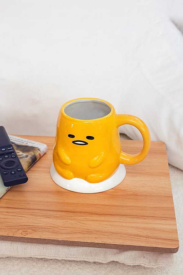 Urban Outfitters Sanrio Gudetama Lazy Egg 20oz Ceramic Mug In Yellow