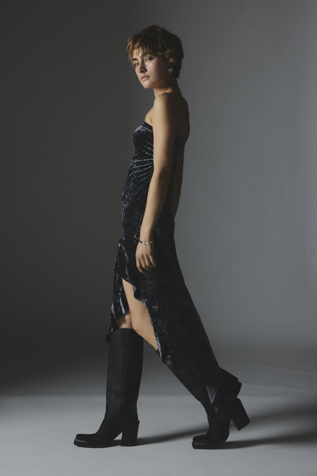 Robe Midi Bustier en Velours Luna Silence + Noise #2