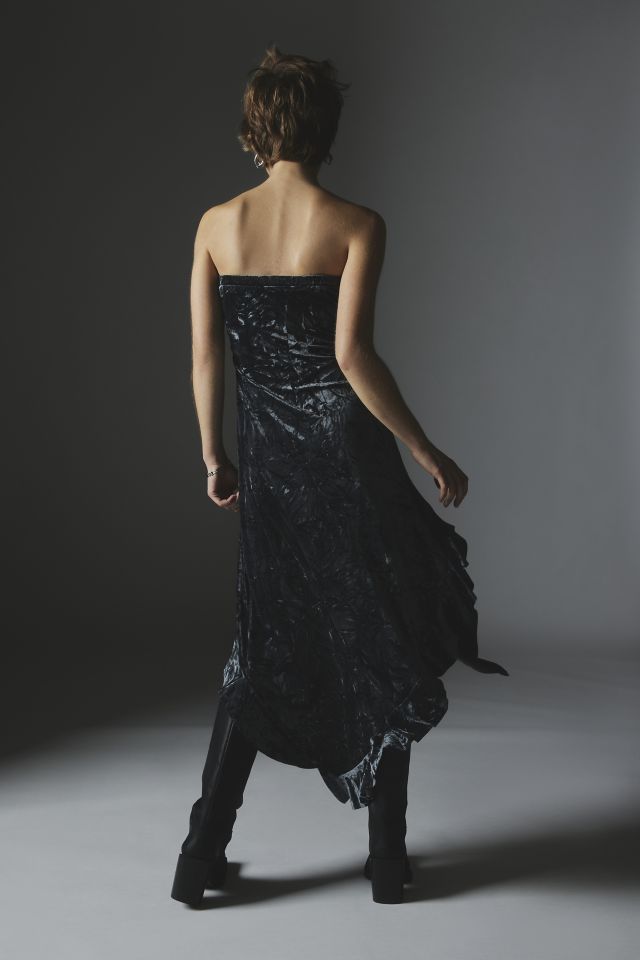 Robe Midi Bustier en Velours Luna Silence + Noise #3