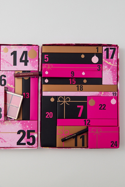 Makeup Revolution Lip Advent Kalender – 25 Full Size Lippenprodukte, Inkl. Lippenstifte & Gloss