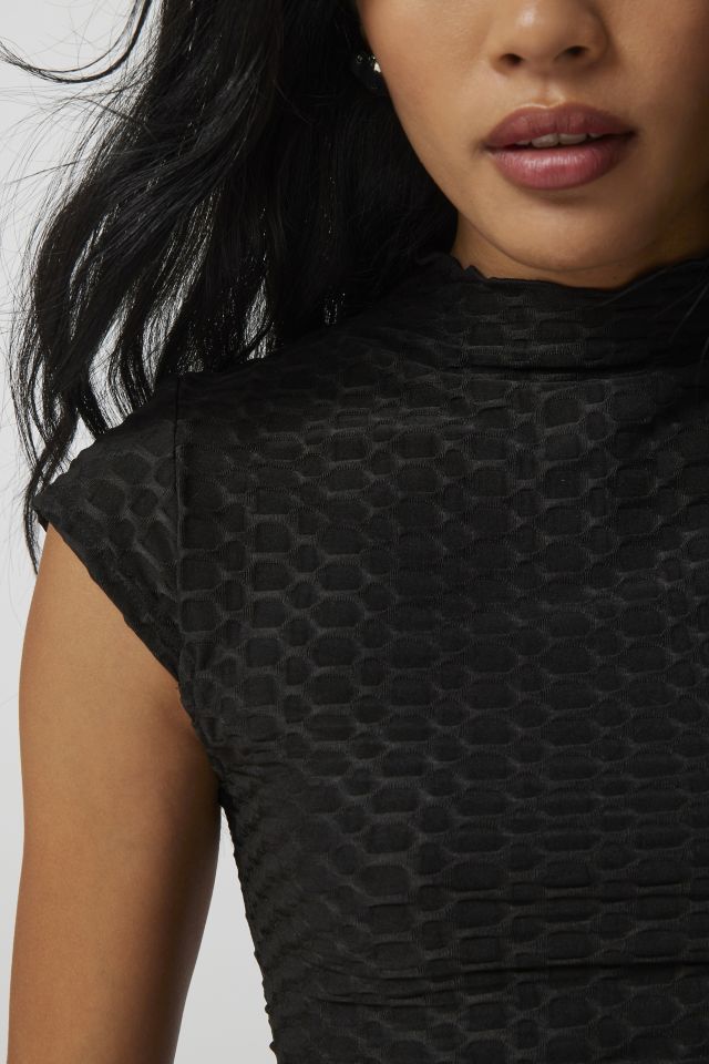 UO Raleigh Tie-Back Mock Neck Top #1