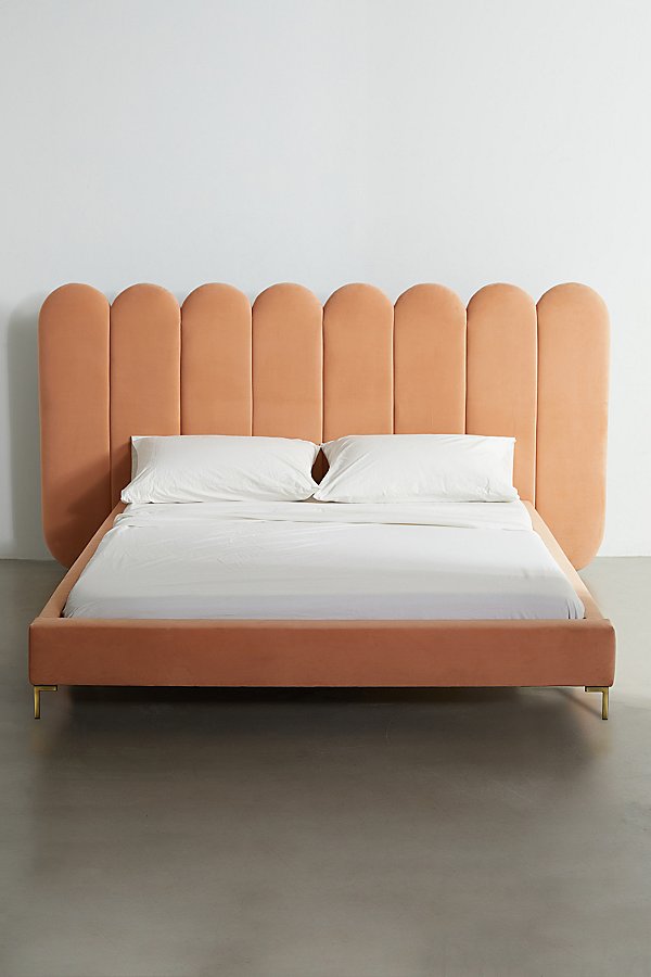 Urban Outfitters Gia Panel Bed In Peach
