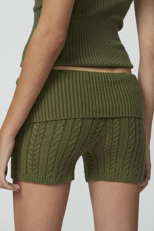 Frankies Bikinis Evermore Cable Knit Shorts