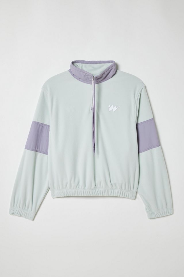 Without Walls Blocked Fleece Popover Jacket | Urban Outfitters