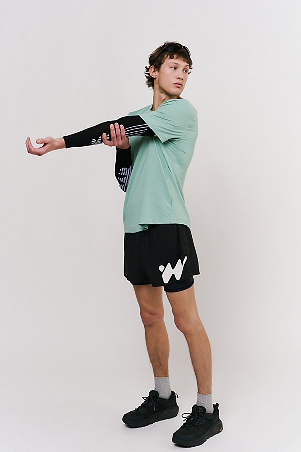 Without Walls Double Layer Running Short In Black, Men's At Urban Outfitters