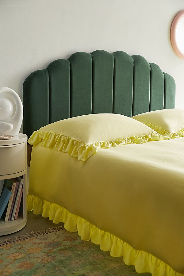 Urban Outfitters Claire Headboard In Dark Green