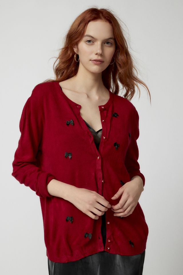 Urban outfitters 2024 red cardigan